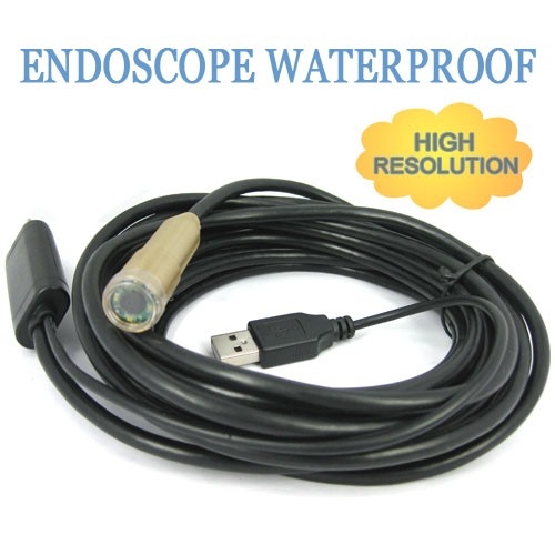 5 Meters Long Waterproof USB Wire Endoscope - Click Image to Close